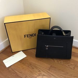 Fendi Medium Runaway Tote + Short & Long Straps
